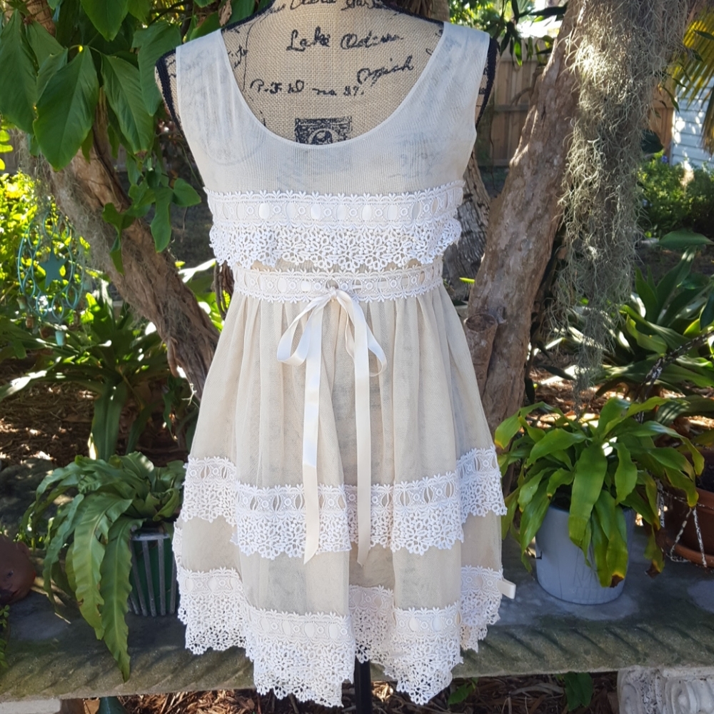 Fanny Liautard Victoria Secret lace nightgown